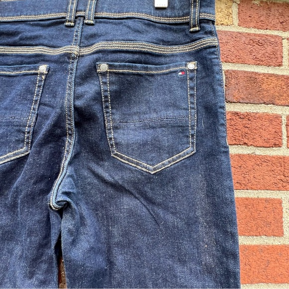 Tommy Hilfiger Jeans Stretch Slim Straight Fit Blue Boys Size 14 Dark Wash EUC👖 - Picture 6 of 10
